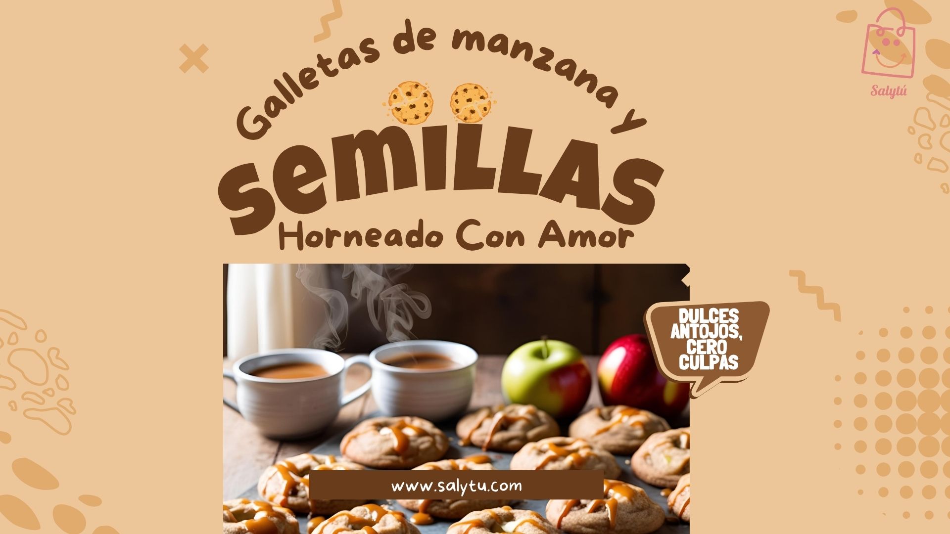 Galletas de Semillas y Puré de Manzana: Dulzura Natural sin Remordimientos