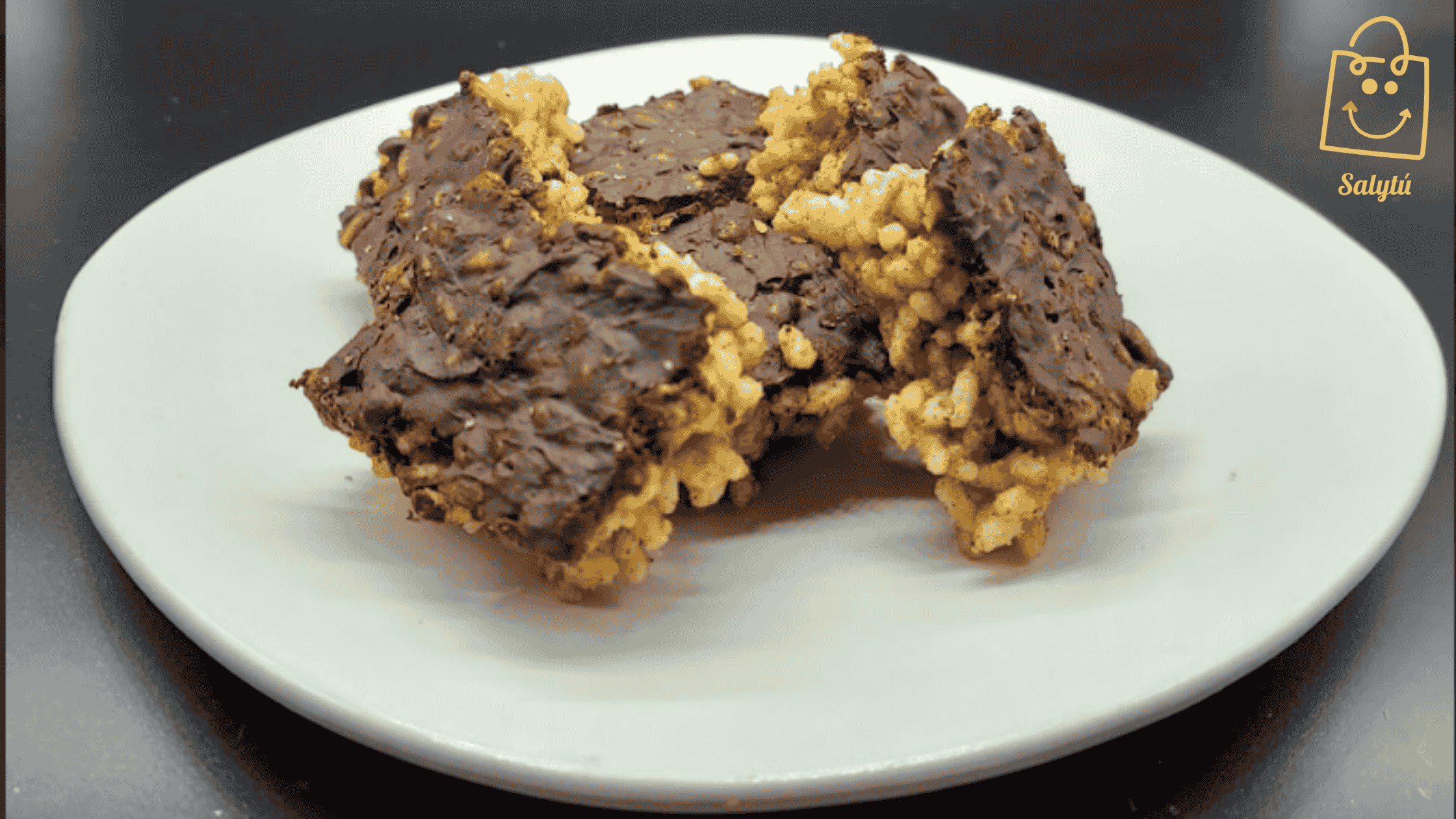 Galletas de arroz inflado con dátil: dulzura natural y crujiente que sí nutre